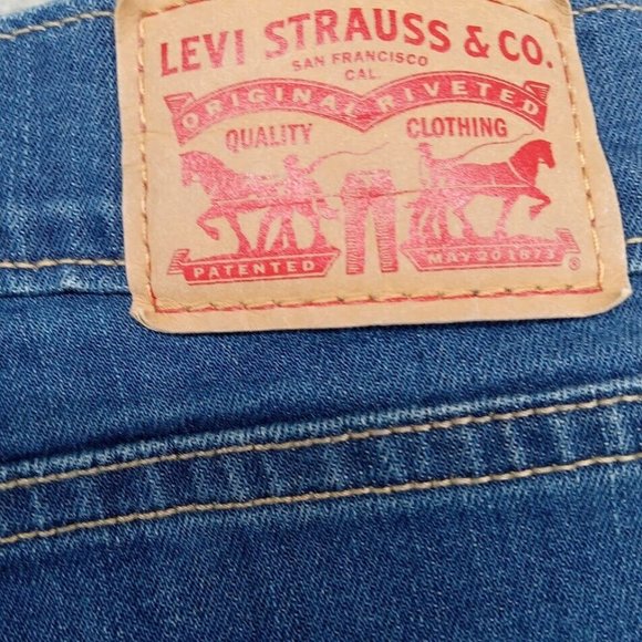 Levis Jeans Womens 12 Blue Faded 515 Bootcut Casual Everyday Basic Classic Denim - Picture 9 of 11